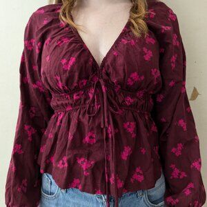 Red blouse